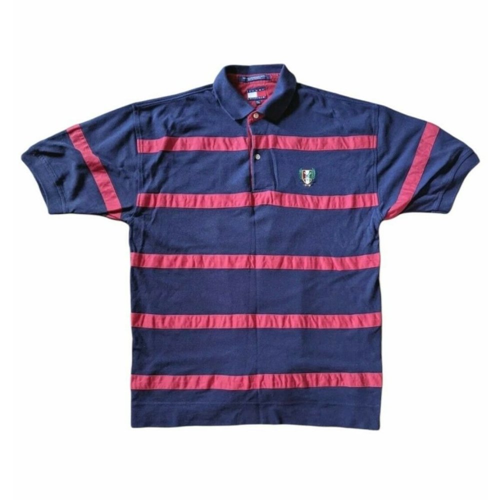 Tommy Hilfiger Mens Polo Shirt Medium Short Sleeve
